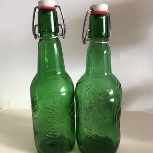 GROLSCH Beer Green Glass 16oz. Bottle Porcelain Flip Swing Top
